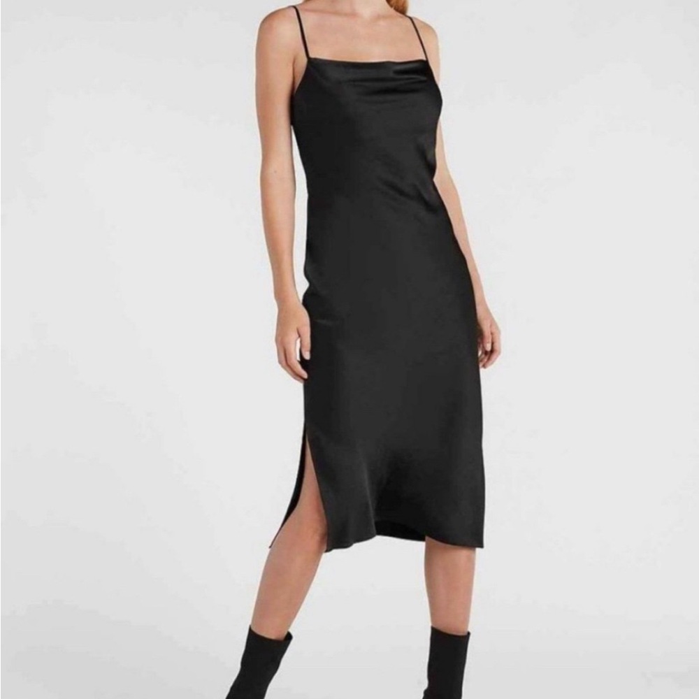 Express Satin Midi Dress - S